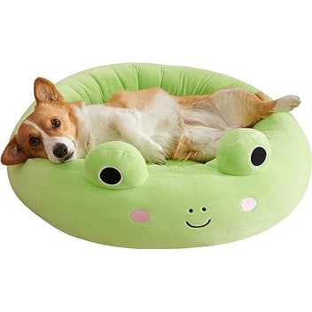 Squishmallows 24-Inch Wendy Frog Pet Bed (Medium 24"x24")