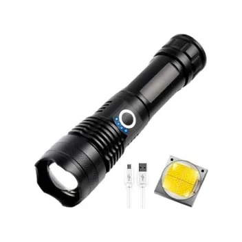 ZonkTopOne 900k-Lumen Zoomable 5-Mode LED USB-Rechargeable Flashlight