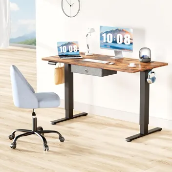 Dumos 48x24" Electric Standing Desk with Keyboard Tray