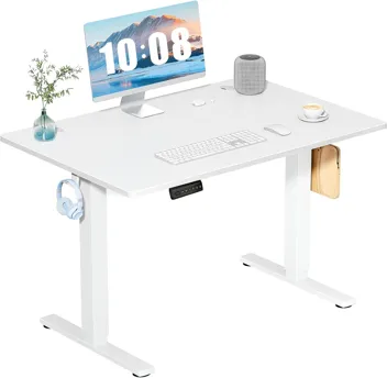 Dumos 48x24" Electric Standing Desk with Keyboard Tray