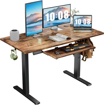 Dumos 48x24" Electric Standing Desk with Keyboard Tray