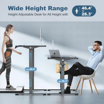 Dumos 48x24" Electric Standing Desk with Keyboard Tray