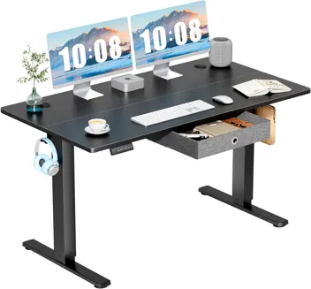 Dumos 48x24" Electric Standing Desk with Keyboard Tray