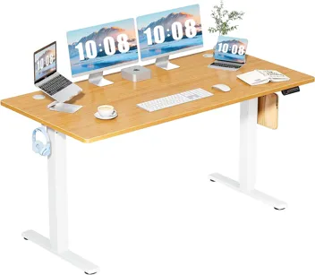 Dumos 48x24" Electric Standing Desk with Keyboard Tray