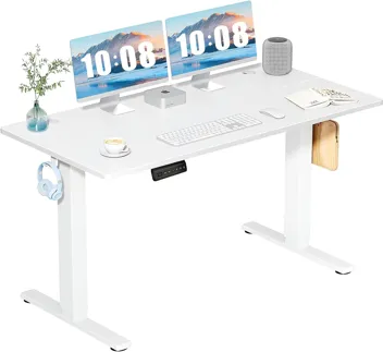 Dumos 48x24" Electric Standing Desk with Keyboard Tray