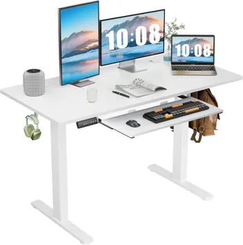 Dumos 48x24" Electric Standing Desk with Keyboard Tray