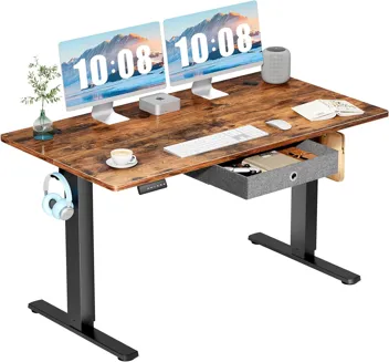 Dumos 48x24" Electric Standing Desk with Keyboard Tray