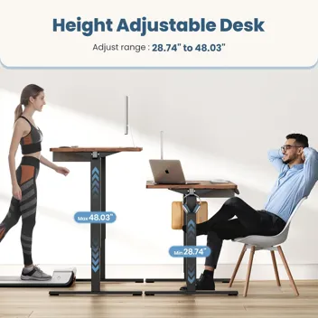 Dumos 48x24" Electric Standing Desk with Keyboard Tray