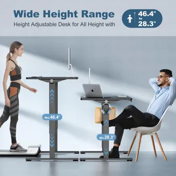 Dumos 48x24" Electric Standing Desk with Keyboard Tray