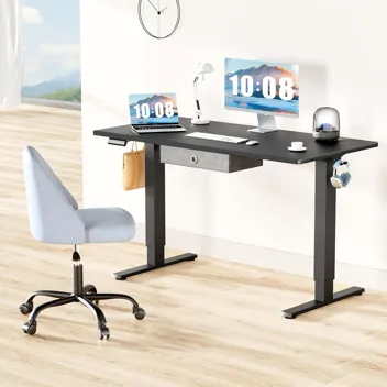 Dumos 48x24" Electric Standing Desk with Keyboard Tray