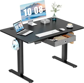 Dumos 48x24" Electric Standing Desk with Keyboard Tray