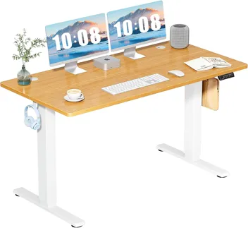 Dumos 48x24" Electric Standing Desk with Keyboard Tray