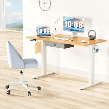 Dumos 48x24" Electric Standing Desk with Keyboard Tray