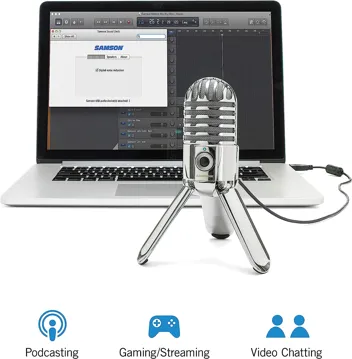 Samson Meteor Mic USB Studio Microphone (Titanium Black)