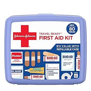 80-Piece & Travel Ready Portable Emergency First Aid Kit