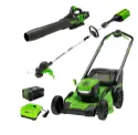 80V 21" Mower, 13" String Trimmer & 730 Lear Blower w/ 4Ah Battery & Charger