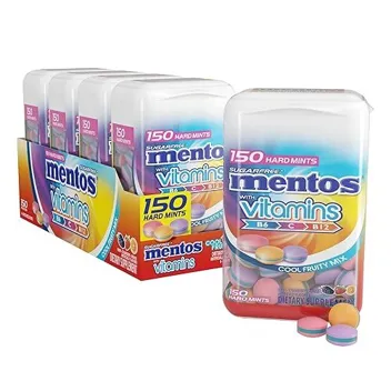 Vitamin Sugar Free Hard Mints (150Pc, 4-Bottles)