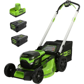 60V 24" Cordless Self-Propelled Electric Lawn Mower Kit with 2x Batteries, Charger