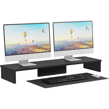 35.8" Wide Dual-Monitor Stand Riser