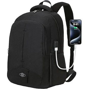 Zecti 17" Travel Laptop Backpack with USB Port