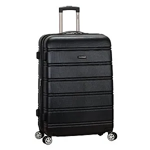 28" Rockland Melbourne Hardside Expandable Spinner Wheel Luggage Suitcase (Black)