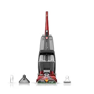 Power Scrub Deluxe Carpet Cleaner Machine & Upright Shampooer (Red)