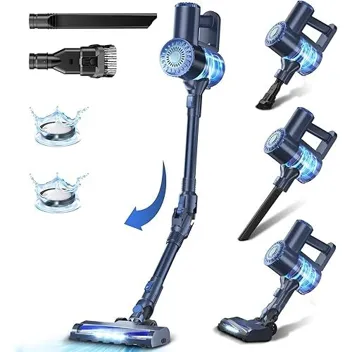 Prettycarelife W400 6-in-1 39KPa Suction Cordless Vacuum