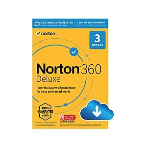 Norton 360 Deluxe 2023 (1-Year, 3 Devices, Digital Download)