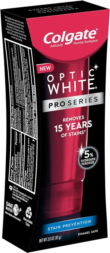 Optic White Pro Series Whitening Toothpaste with 5% Hydrogen Peroxide