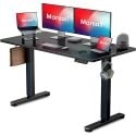 Marsail 48" x 24" Adjustable Height Electric Standing Desk with Storage Bag and Headphone Hook