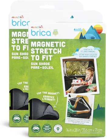 Brica Magnetic Stretch to Fit Sun Shade, Black