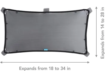 Brica Magnetic Stretch to Fit Sun Shade, Black