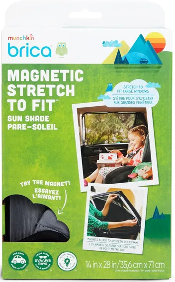 Brica Magnetic Stretch to Fit Sun Shade, Black