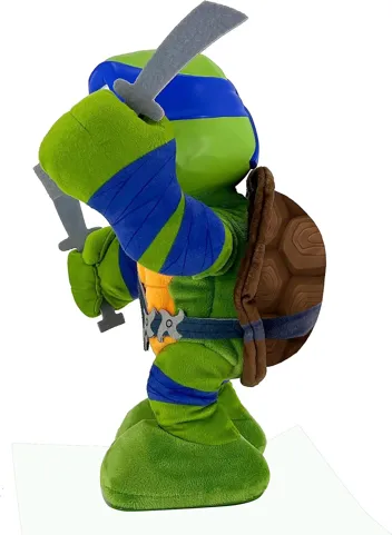 11" Teenage Mutant Ninja Turtles: Mutant Mayhem Leonardo Plush Toy w/ Action & 20+ Sounds