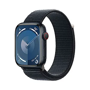 BestBuy: Watch Series 9 (GPS + Cellular) 45mm Midnight Aluminum Case with Midnight Sport Loop with Blood Oxygen Midnight MRMF3LL/A