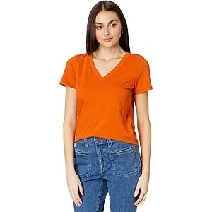 Zappos Memorial Sale: Madewell Cotton V-Neck T-Shirt & More