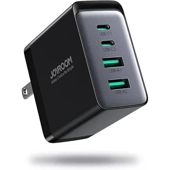 Joyroom 67W GaN 2x USB-C 2x USB-A Foldable Wall Charger