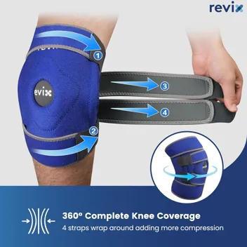 Revix Gel Ice Pack Knee Wrap