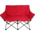 Trail Camping Foldable Love Seat Chair (Red)