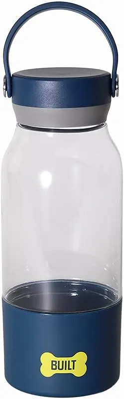 BUILT Pet 34oz Tritan Bottle with 12oz Bowl (Navy)