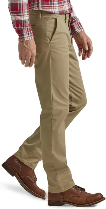 Flat Front Slim Straight Pant