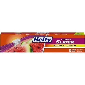 Hefty 1-Gallon Slider Freezer Storage Bags (56-Count)