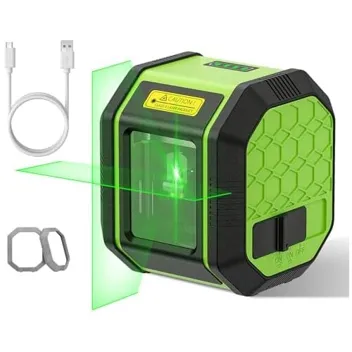 Huepar 100ft Green Cross Self-Leveling Laser Level