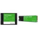 2 TB - 1TB Western Digital 2.5" Green SSD + 1TB Western Digital Green SN350 NVMe