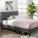 Lottie 43" Upholstered Platform Bed Frame (Queen)