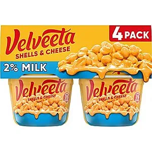 [S&S]: 2.19-Oz Velveeta Shells & Cheese Microwavable Macaroni and Cheese Cups (2% Milk Cheese)