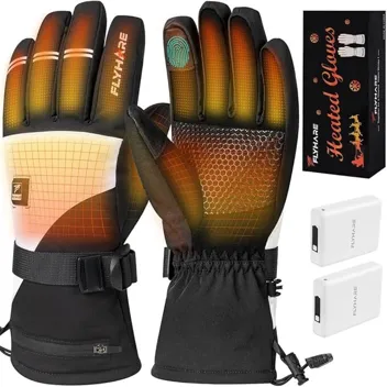 Unisex Electric Rechargeable Heated 155 Degree Touchscreen Gloves