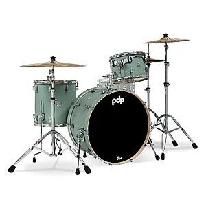 Drums & Percussion PDP Concept Maple 3-Piece Rock, Satin Seafoam Drum Set Shell Pack (PDCM24RKSF)