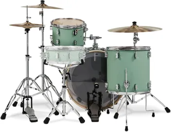 Drums & Percussion PDP Concept Maple 3-Piece Rock, Satin Seafoam Drum Set Shell Pack (PDCM24RKSF)