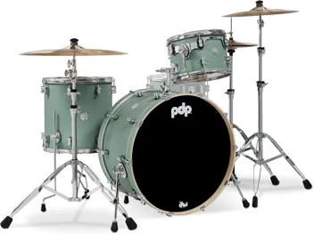 Drums & Percussion PDP Concept Maple 3-Piece Rock, Satin Seafoam Drum Set Shell Pack (PDCM24RKSF)